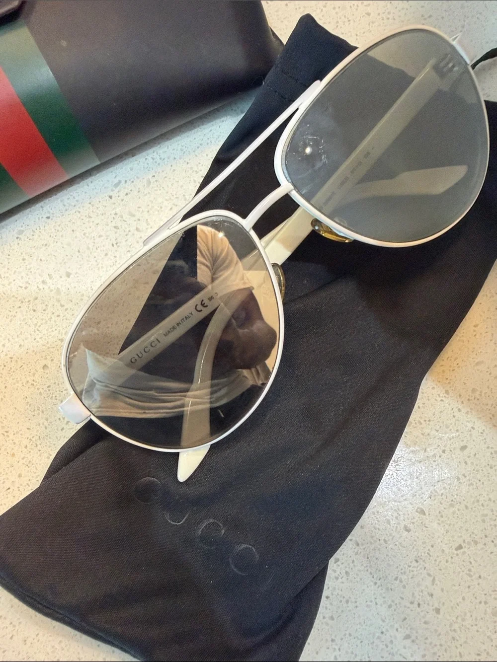 Men Gucci aviator sunglasses